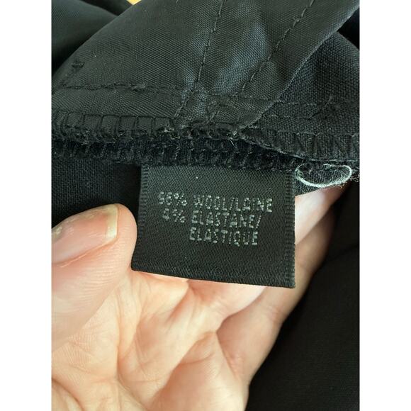 Lafayette 148 New York Irving Straight Leg Stretch Wool Pants Size 6 - Picture 5 of 7